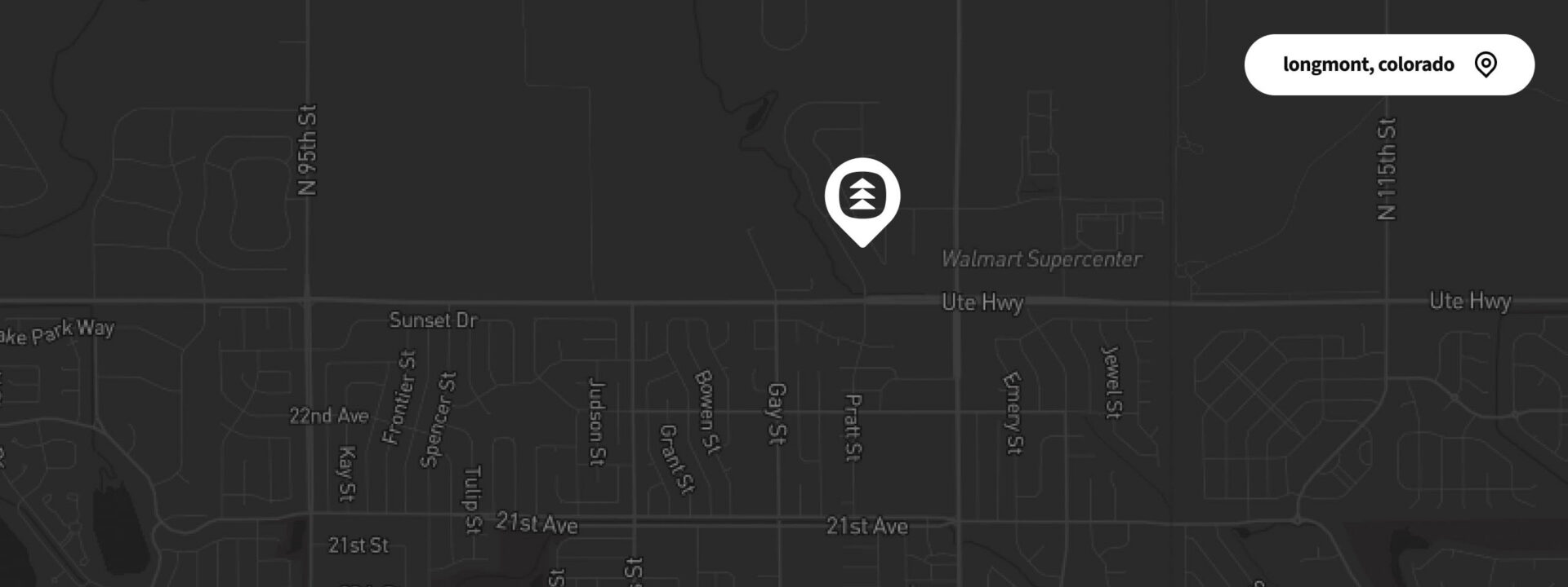 Map of location in Longmont, Colorado